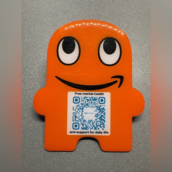 Amazon | Office | Amazon Employee Big 2 Peccy Pin Worker Work Smile Fun ...
